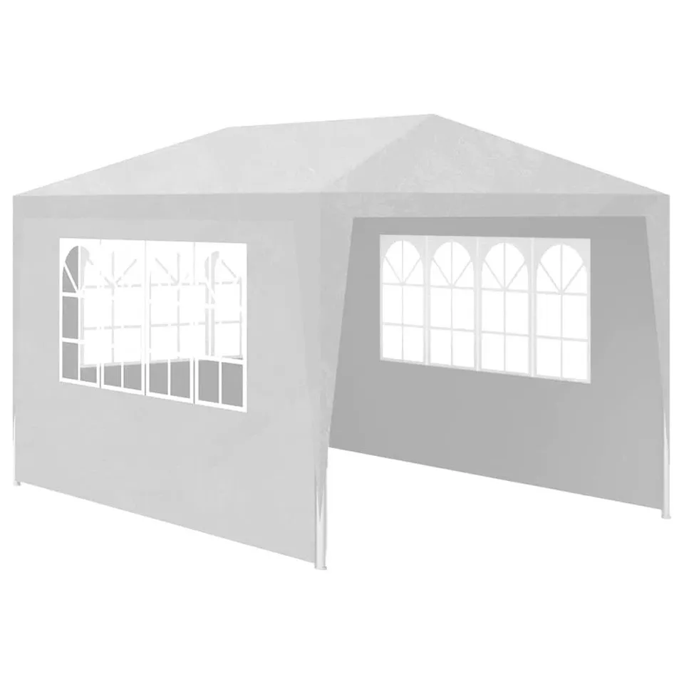 BOXED 3m X 4m STEEL PARTY TENT - WHITE (1 BOX)