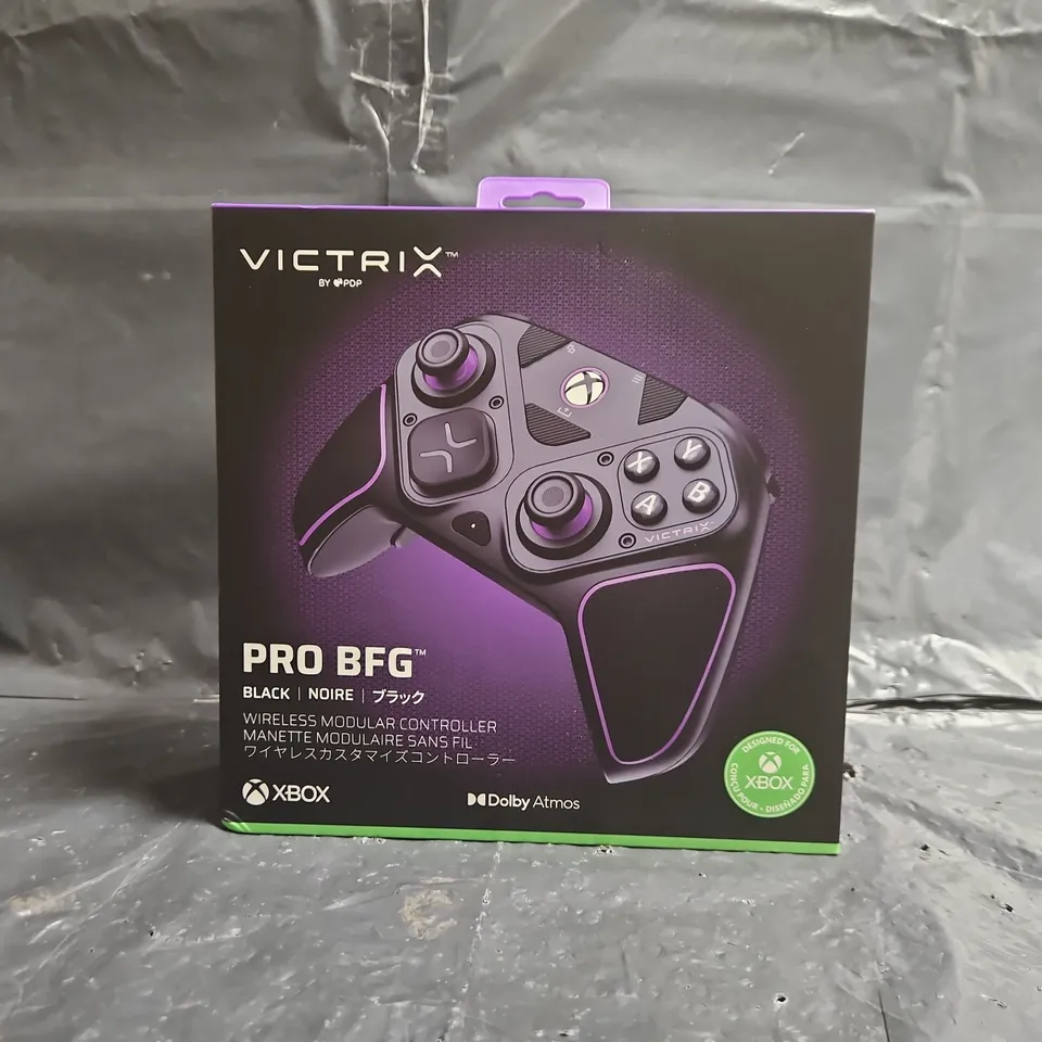 VICTRIX PRO BFG WIRELESS MODULAR CONTROLLER IN BLACK/PURPLE DESIGNED FOR XBOX
