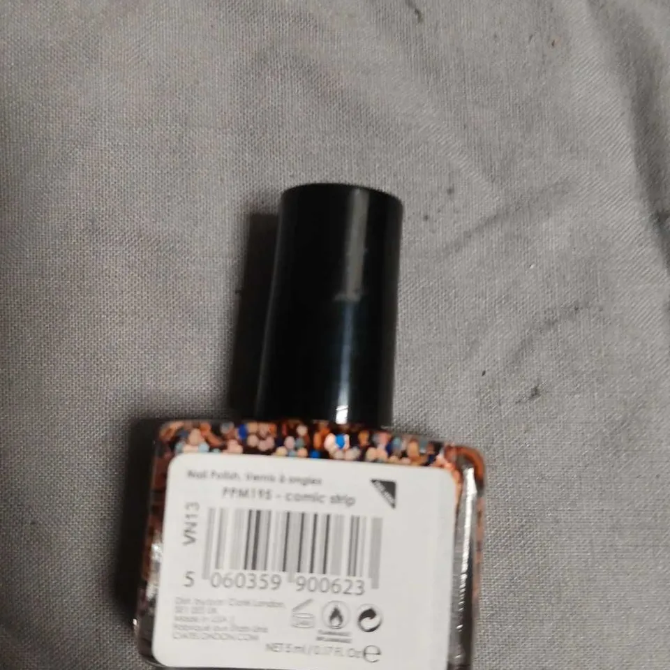 BOX OF APPROXIAMETLY 150 CIATE MINI NAIL POLISH – GLITTER CONFETTI FINISH,NO EXPIRY DATE SHOWN 