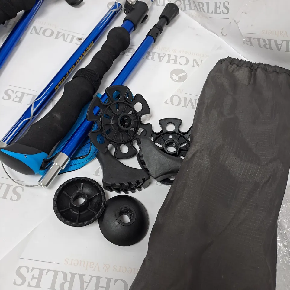WALKING POLES - 2 PACK COLLAPSIBLE TREKKING HIKING POLE