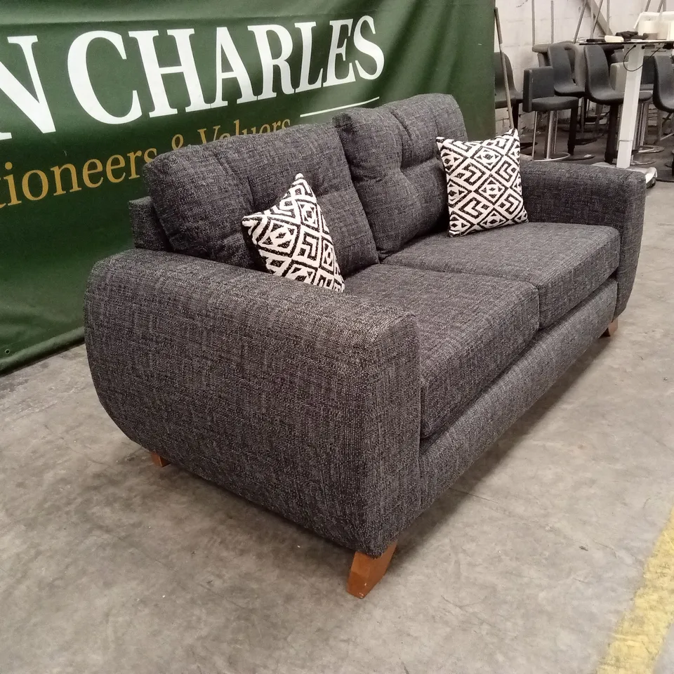PRENT FABRIC 2 SEATER SOFA - GREY RRP £749