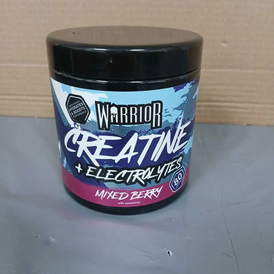 WARRIOR CREATINE + ELECTROLYTES – MIXED BERRY, 80 SERVINGS