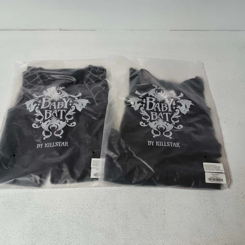 LOT OF APPROXIMATELY 45 BRAND NEW KILLSTAR ADA'S SPIRIT ITEMS IN BLACK - ALL SIZE 5Y