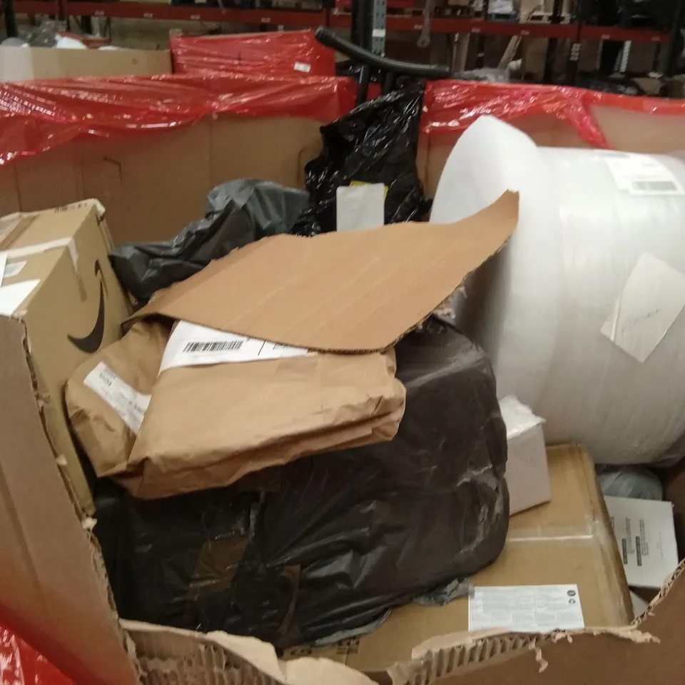 PALLET OF ASSORTED HOUSEHOLD GOODS AND PRODUCTS TO INCLUDE;TODDLER CLIMBING TOYS,IRON BOARD, PHONE ACCESSORIES