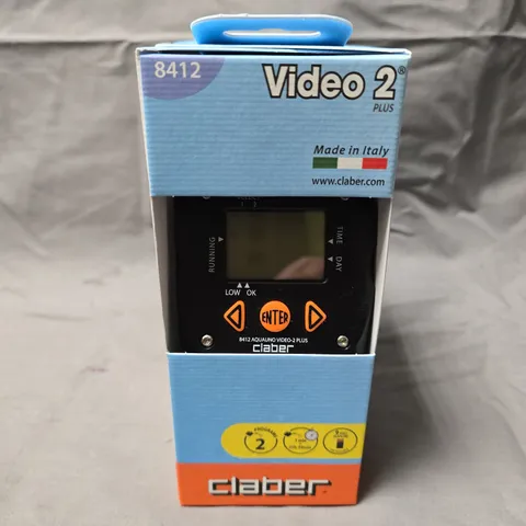 CLABER VIDEO 2 PLUS ELECTRONIC WATER TIMER – MODEL 8412 (BOXED)