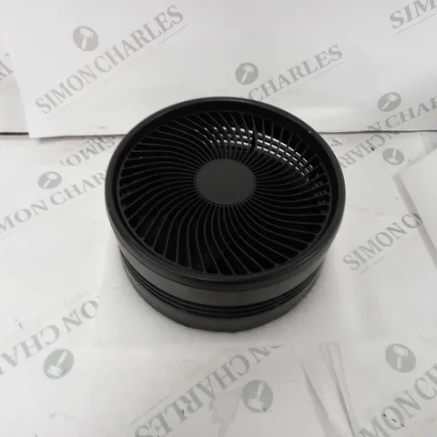 BOXED BELL & HOWELL RECHARGEABLE EXTENDABLE DESK & FLOOR FAN, BLACK
