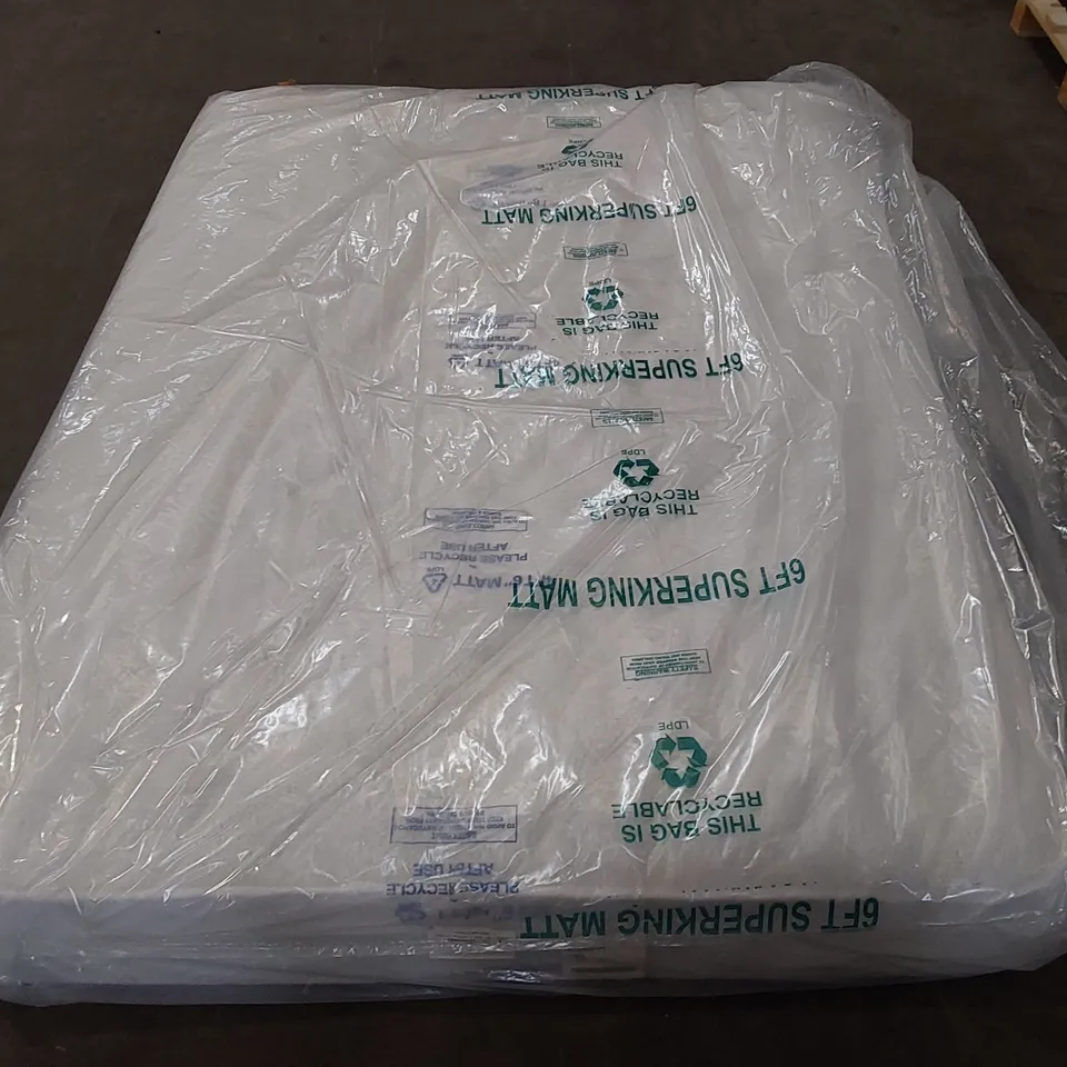 QUALITY BAGGED MEMORY WOOL POCKET SPRUNG HYBRID 2000 FIRM 4'6" DOUBLE MATTRESS 