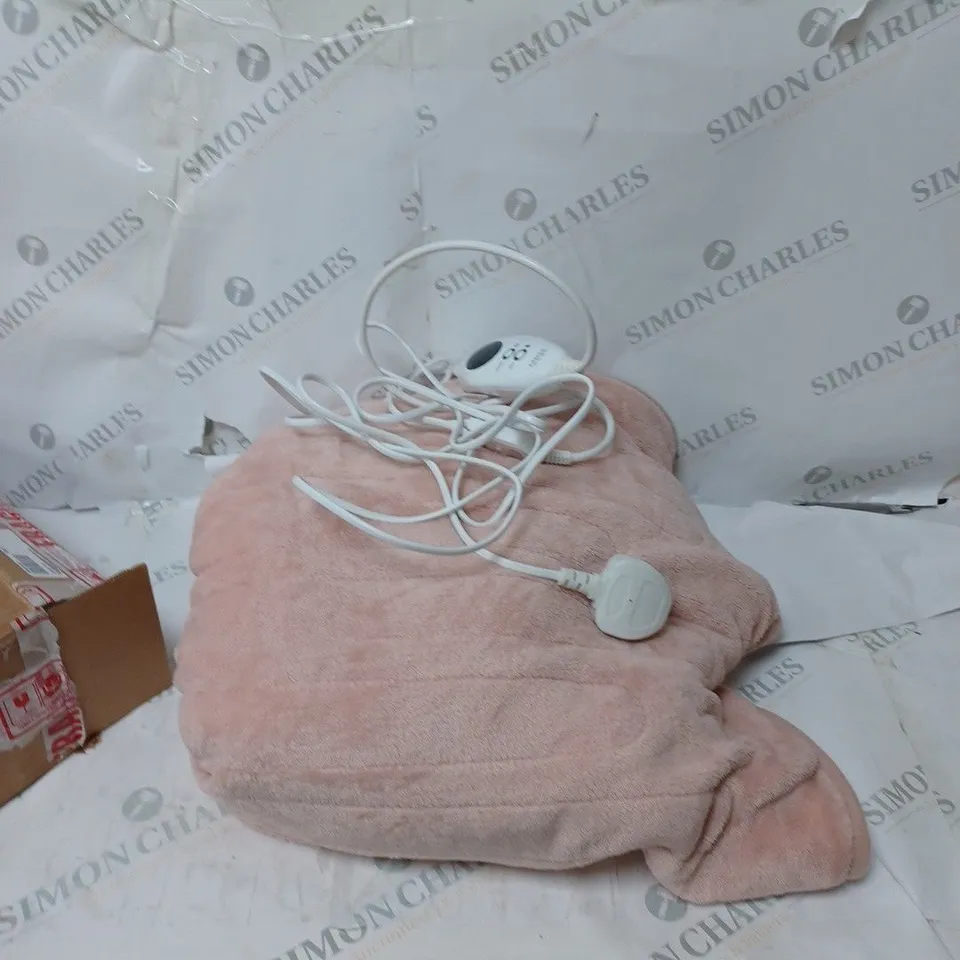 COZEE HOME VELVETSOFT HEATED THROW IN PINK