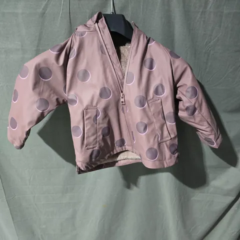 ZARA KIDS PADDED JACKET – PINK WITH POLKA DOTS, 2 YEARS