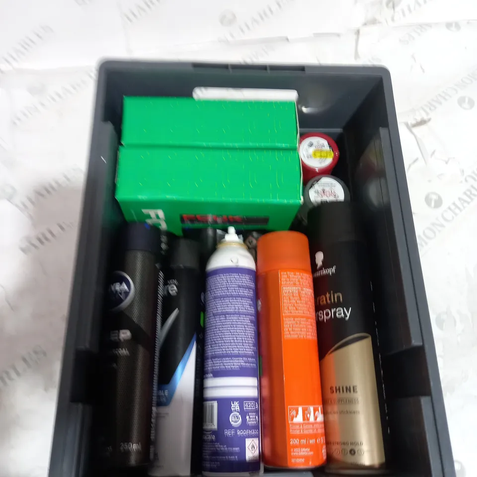 APPROXIMATELY 10 ASSORTED AEROSOL ITEMS TO INCLUDE FCUK, GILLETTE, NIVEA ETC - COLLECTION ONLY 