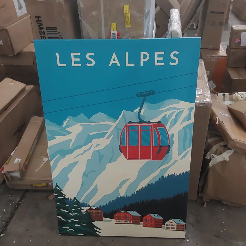 SKI RESORT BY RINAT KHAIRITDINOV - WRAPPED CANVAS PRINT