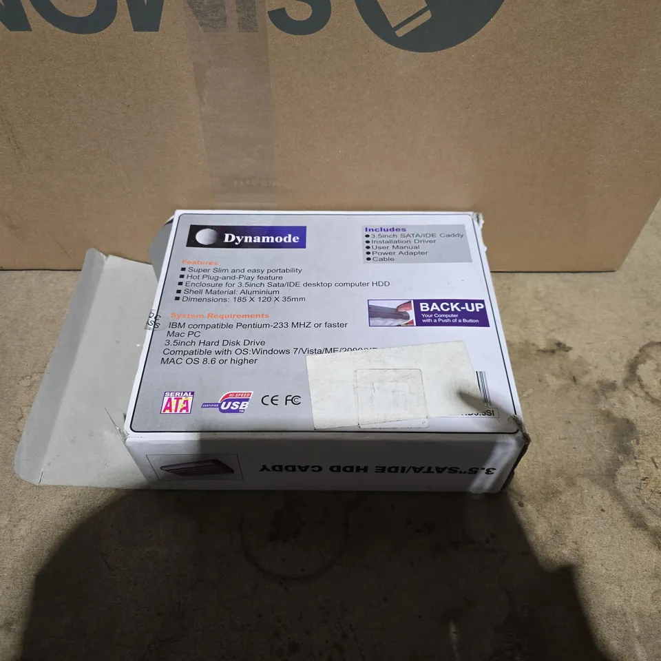 DYNAMODE 3.5" SATA/IDE HDD CADDY – BOXED