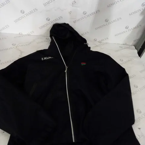 KURKRI BLACK HOODED JACKET SIZE M