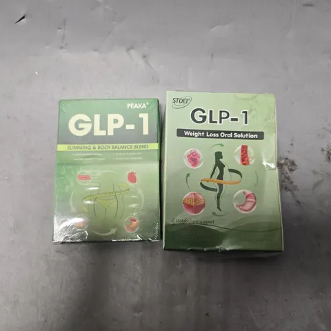 TOTE OF APPROXIMATELY 10 ASSORTED ITEMS TO INCLUDE - PEAKA GLP-1 SLIMMING & BODY BALANCE BLEND & STDEI GLP-1 WEIGHT LOSS ORAL SOLUTION 