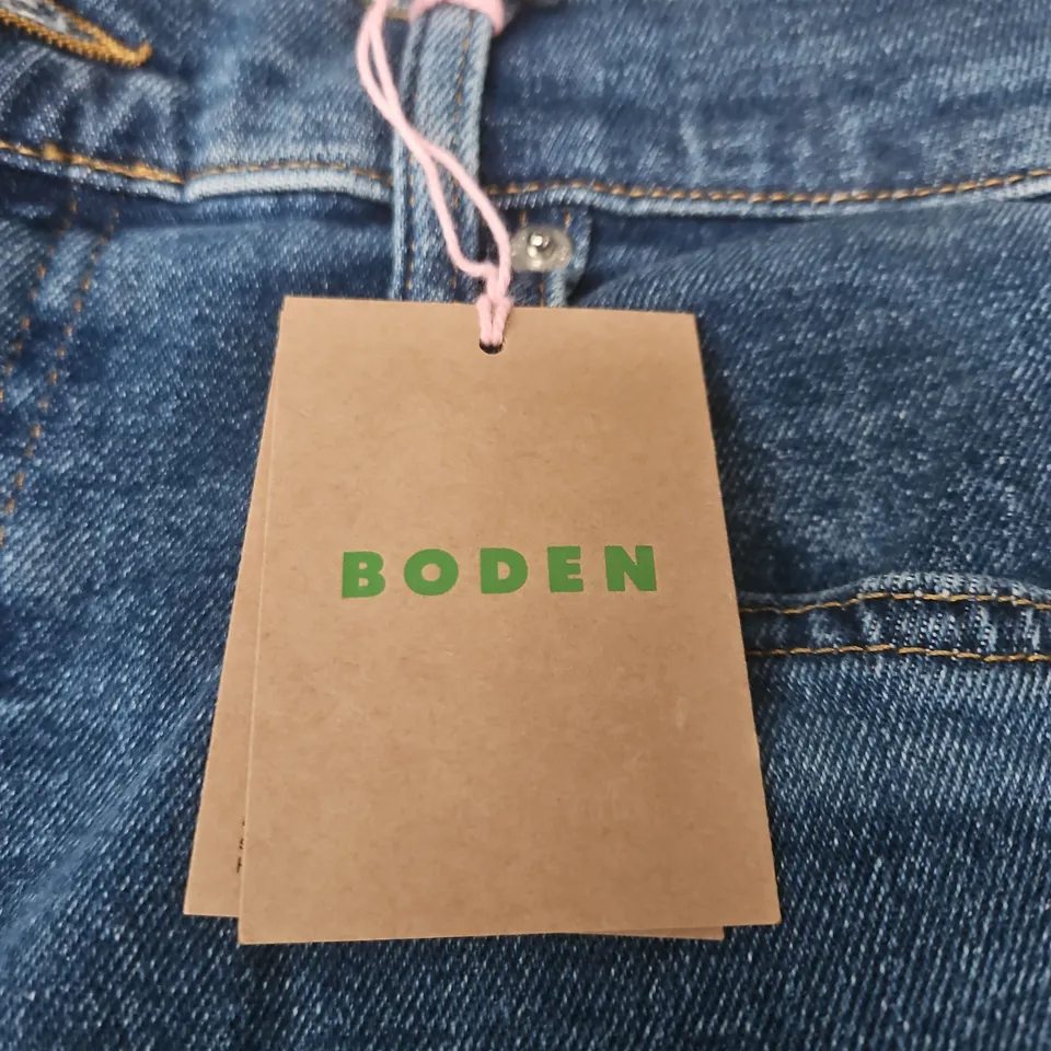 BODEN WOMEN'S WIDE-LEG JEANS, DENIM, UK SIZE 10 (W29, PETITE) – BLUE