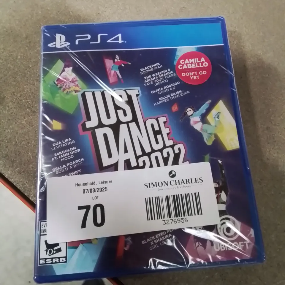 BOXED AND SEALED JUST DANCE 2022 PS4 GAME.