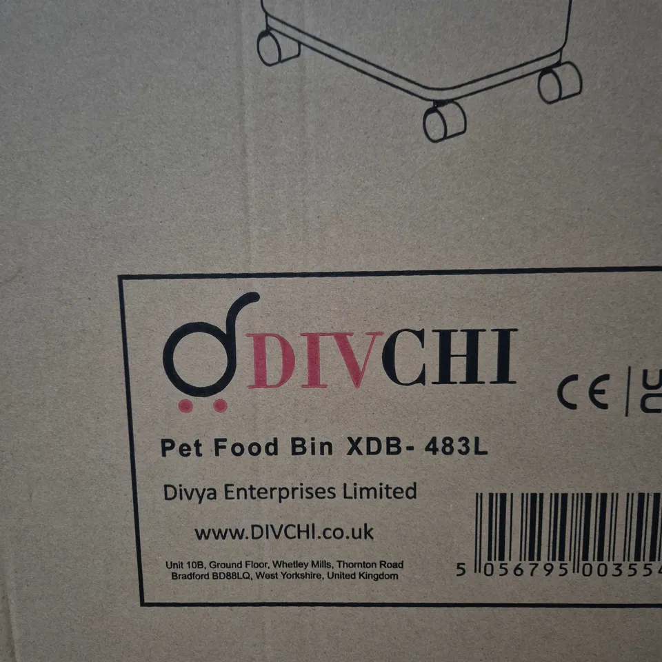 DIVCHI Pet Food Bin XDB-483L – Boxed