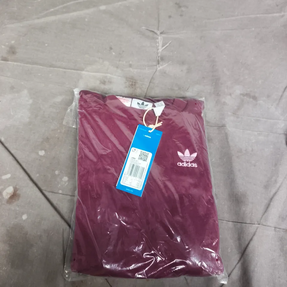 ADIDAS ORIGINALS CREWNECK SWEATSHIRT – MAROON (SEALED, TAG ATTACHED) 5-6yrs