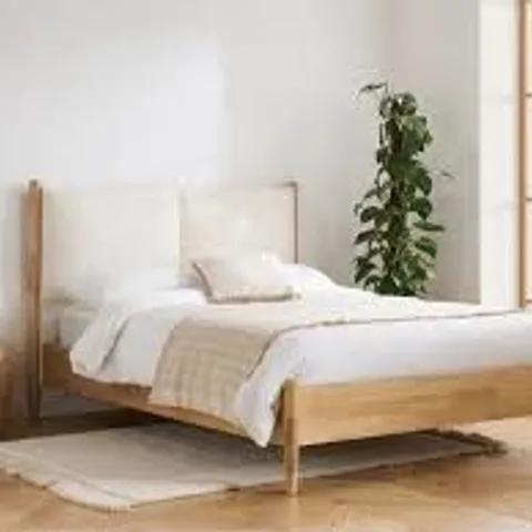 BOXED BIRLEA MARLEY DOUBLE SIZE BED - OAK (2 BOXES)