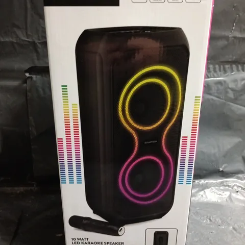 SEALED EQUATECH 10W LED KARAOKE SPEAKER – PORTABLE WIRELESS SPEAKER 