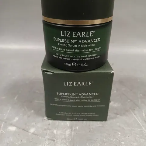 BOXED LIZ EARLE SUPER SKIN ADVANCED FIRMING SERUM-IN-MOISTURISER 50ML