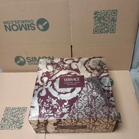 VERSACE CRYSTAL NOIR POUR FEMME GIFT SET BOXED
