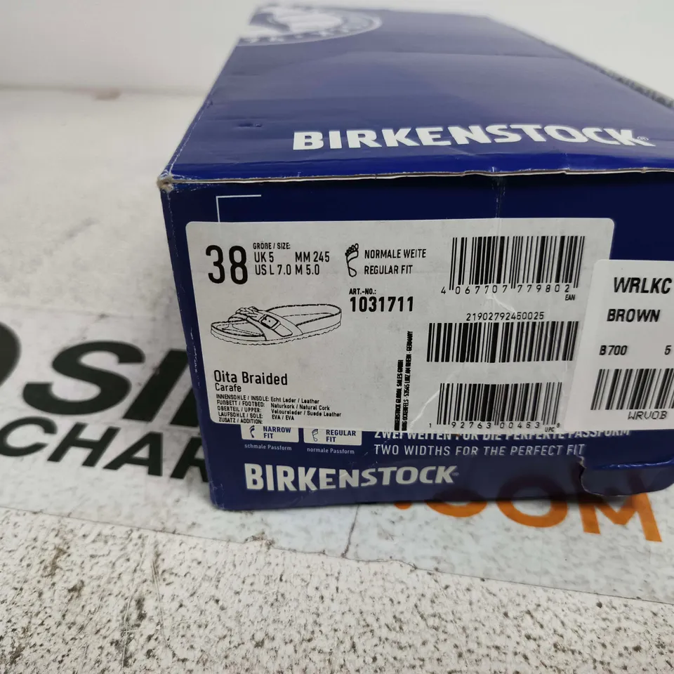BIRKENSTOCK OITA BRAIDED SHOE UK 5 BOXED