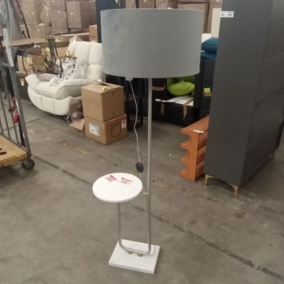 DESIGNER FREESTANDING LAMP SIDE TABLE
