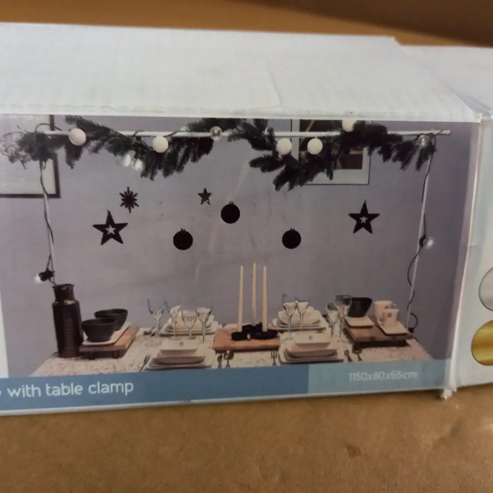 BOXED DECORATION FRAME WITH WITH TABLE CLAMP