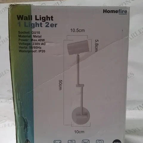 BOXED IRON SWING ARM SCONCE