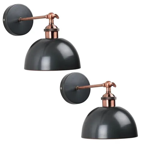 BOXED GRUFFUDD STEEL ARMED SCONCE - SET OF 2