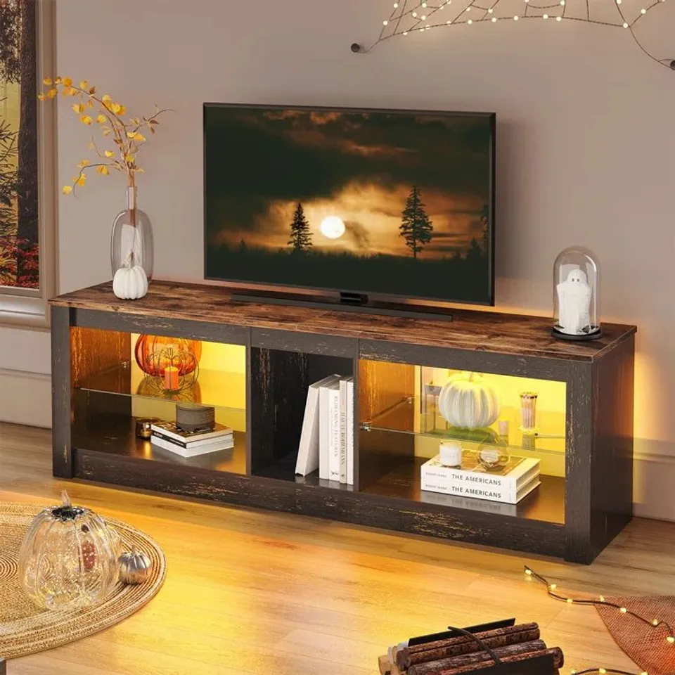 BOXED TV STAND FOR TV'S UP TO 55" (1 BOX)
