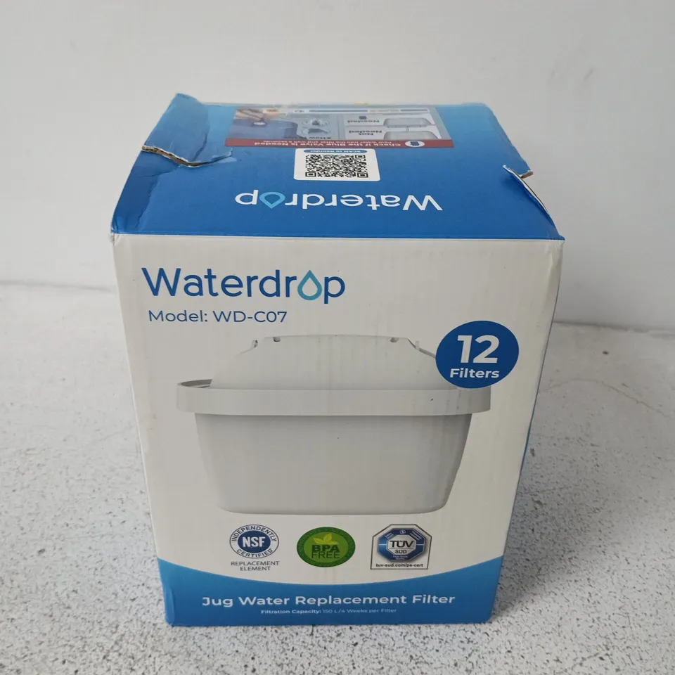 BOXED WATERDROP WD-C07 JUG WATER REPLACEMENT FILTERS (11 FILTERS)