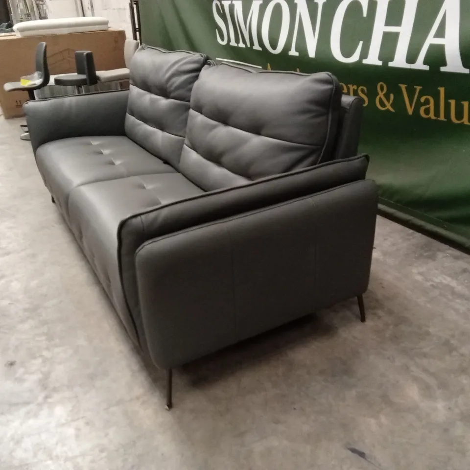 QUALITY DESIGNER ITALIAN MADE BOLZANO LARGE 3 SEATER ELECTRIC RECLINER LEATHER SOFA