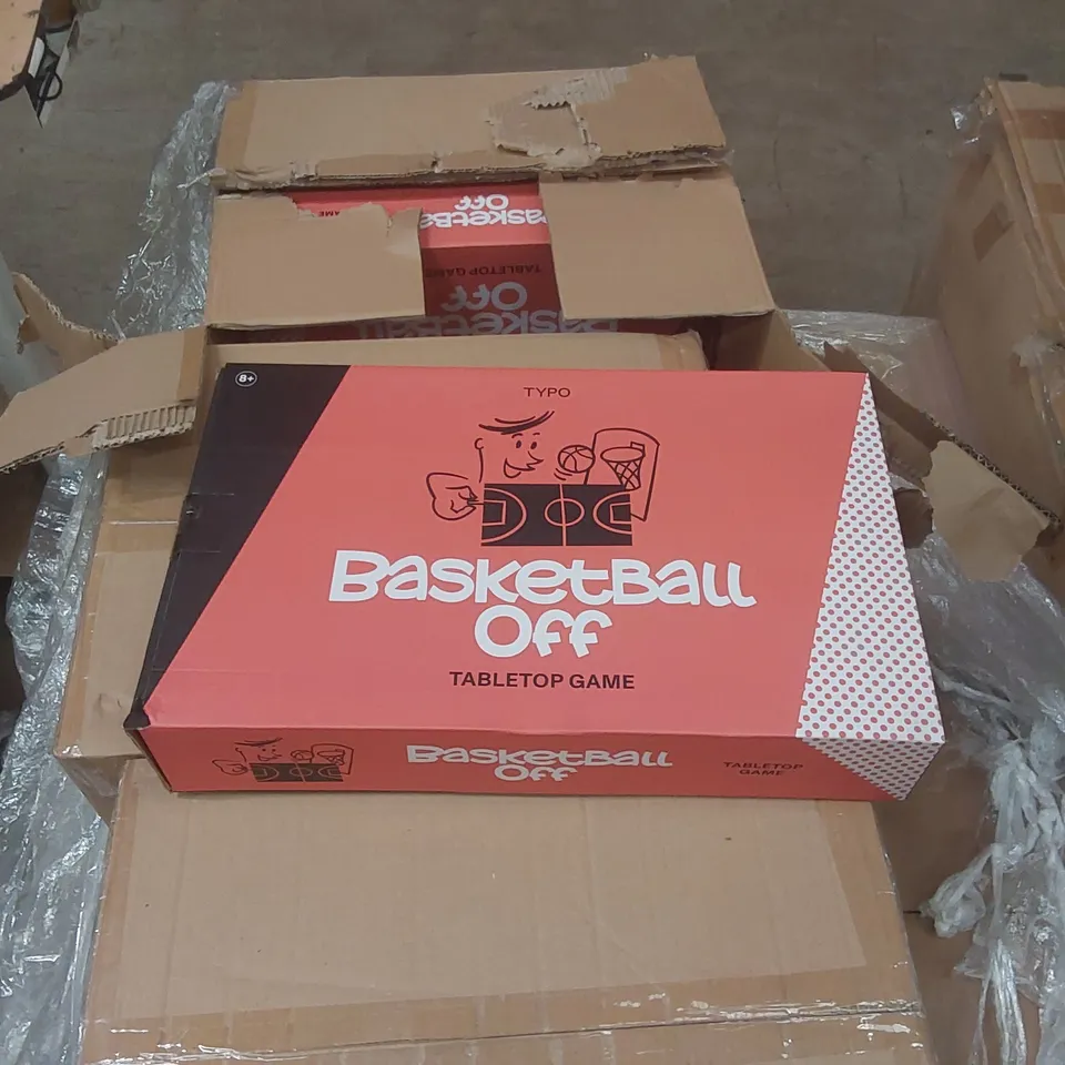 PALLET CONTAINING APPROXIMATELY 30x BRAND NEW TYPO BASKETBALL OFF TABLE TOP GAMES