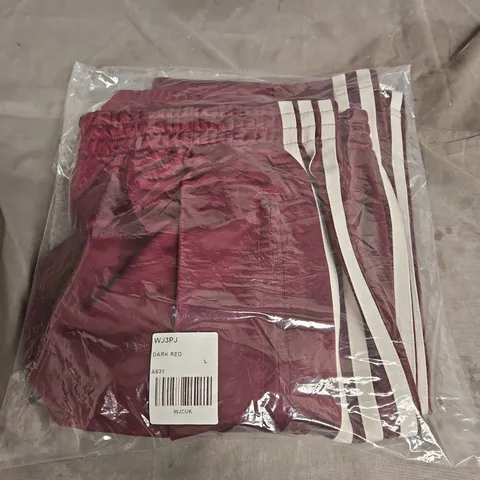 ADIDAS FIREBIRD TP TRACK PANTS β MAROON/WHITE, SIZE L