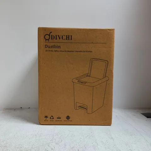 BOXED DIVCHI DUSTBIN IN GREY