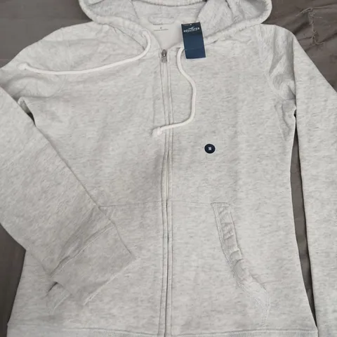 HOLLISTER ZIP THROUGH HOODIE IN GREY - MED