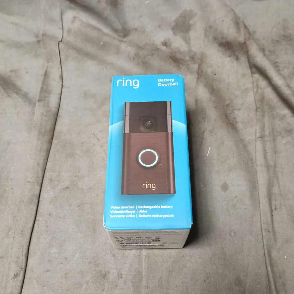 RING BATTERY DOORBELL BOXED