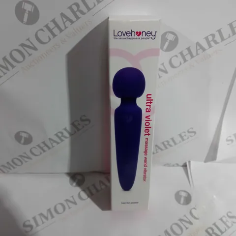 BOXED AND SEALED LOVEHONEY ULTRA VIOLET MASSAGE WAND VIBRATOR