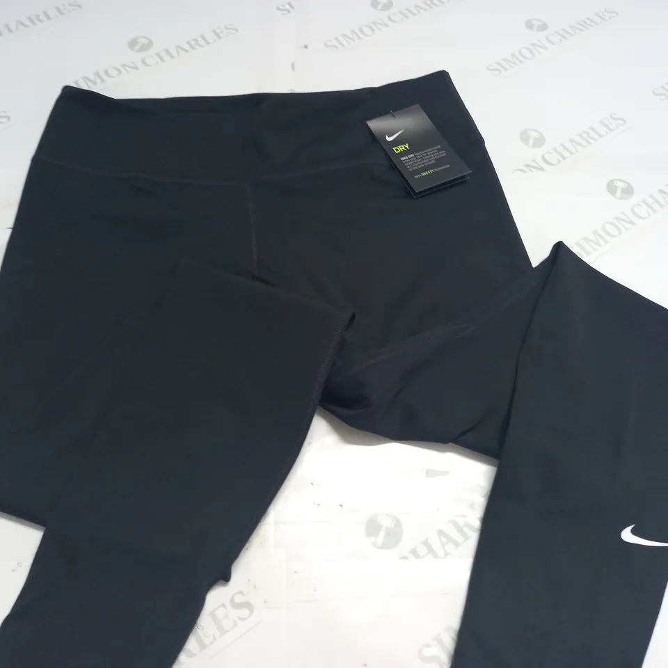 NIKE DRY MID RISE FULL LENGTH TRAINING LEGGINGS - L