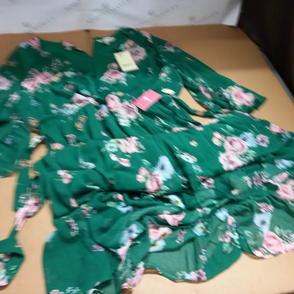YUMI GREEN FLORAL DRESS - 18