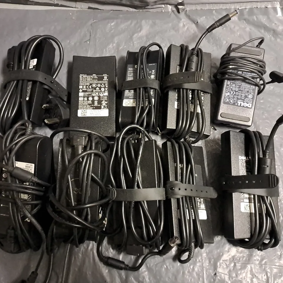 LOT OF 16 ASSORTED DELL POWER ADAPTERS 