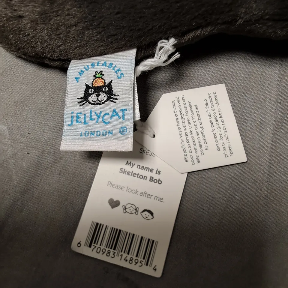 UNPACKAGED JELLYCAT SKELETON BOB PLUSHIE