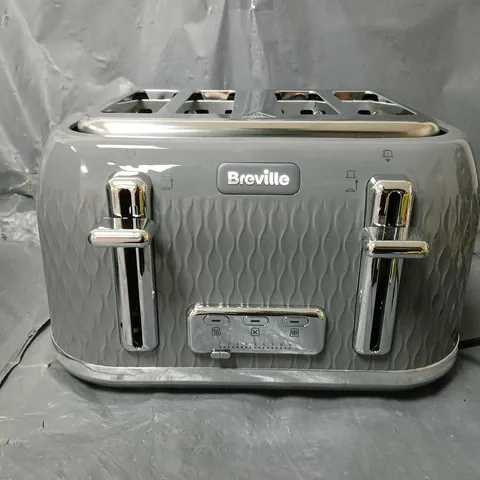 BREVILLE CURVE COLLECTION TOASTER - GREY