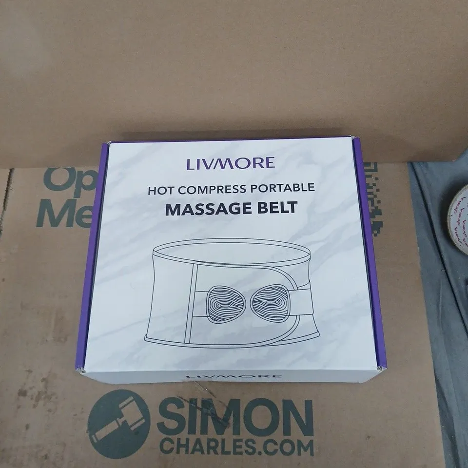 LIVMORE RECHARGEABLE WAIST MASSAGE BELT - BOXED