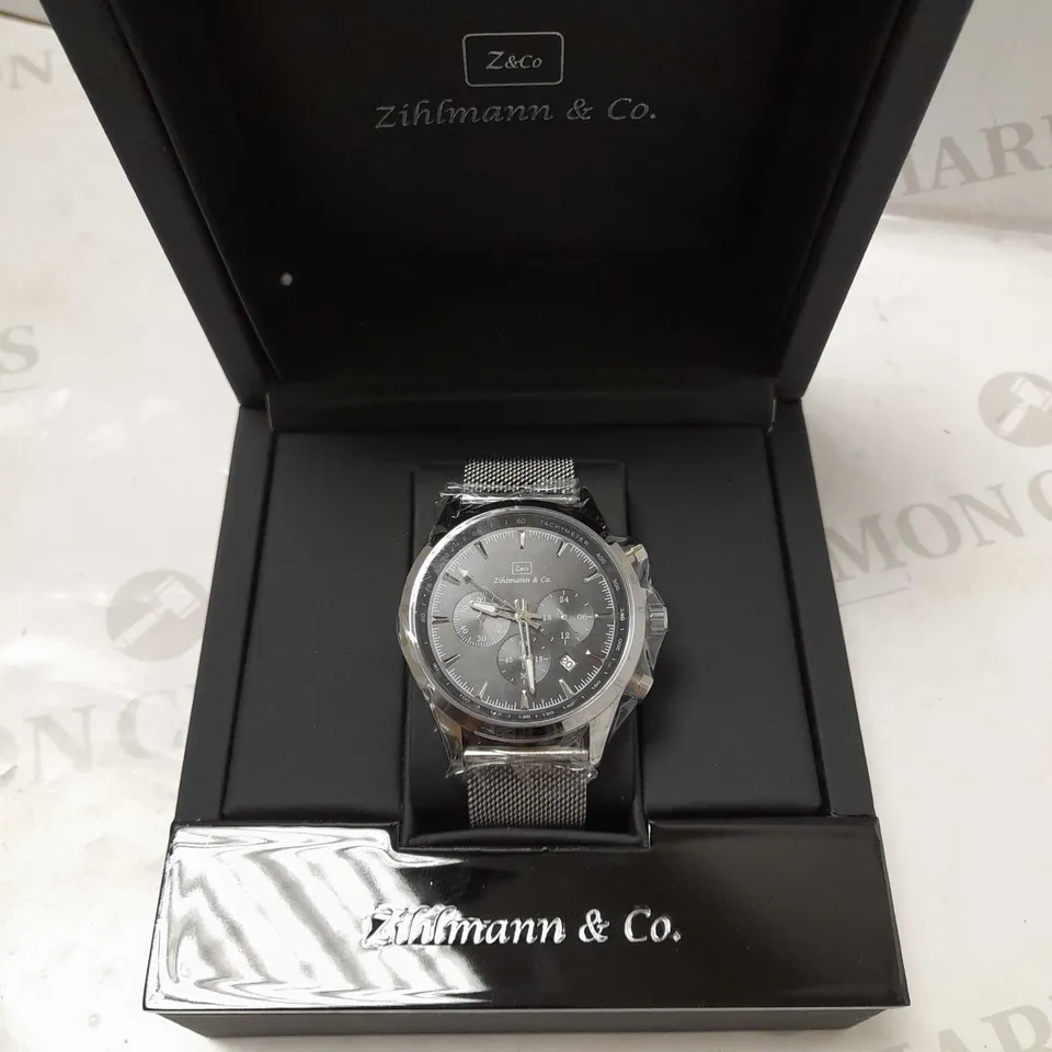 ZIHLMANN & CO TACHYMETER MESH STRAP WRISTWATCH