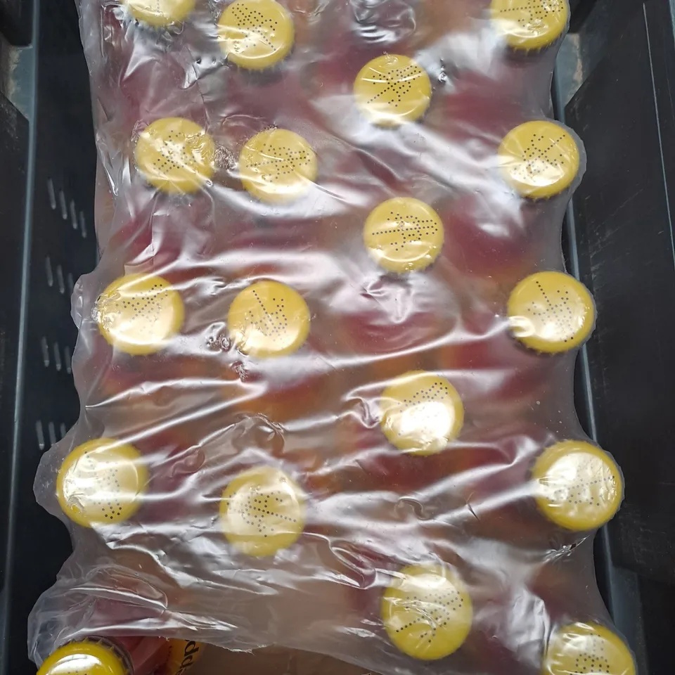 box of approximately 20 Schweppes melon watermelon bottles 