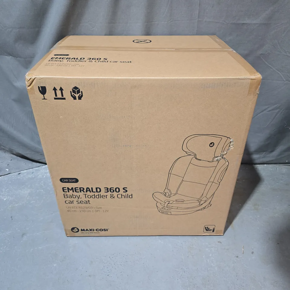 BOXED MAXI-COSI EMERALD 360 S BABY TODDLER & CHILD CAR SEAT
