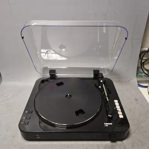 LENCO L-85 TURNTABLE IN BLACK
